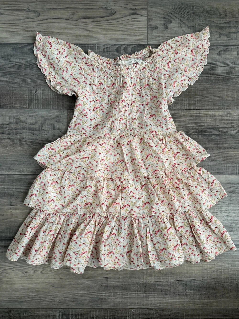 Doen Floral Tiered Girls Dress size 8